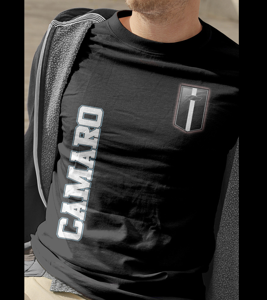 Camaro Text With Emblem T-Shirt