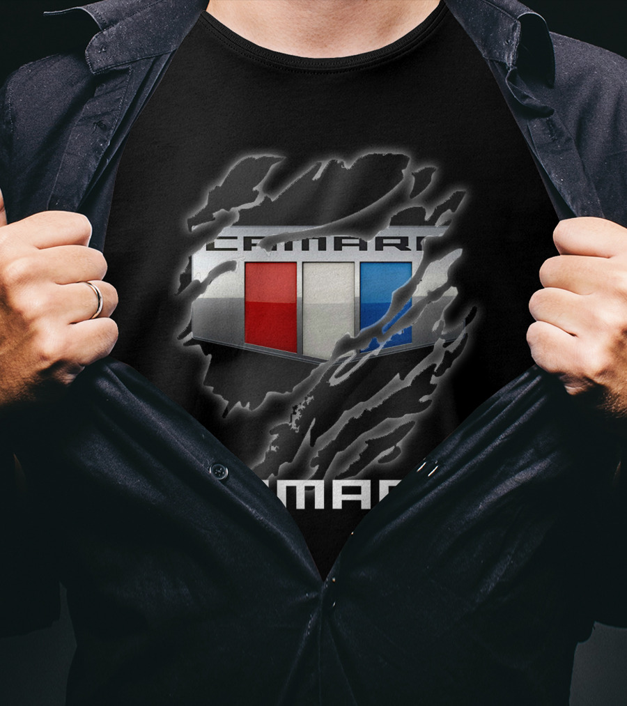 Camaro Tricolor Badge With Claw Marks T-Shirt