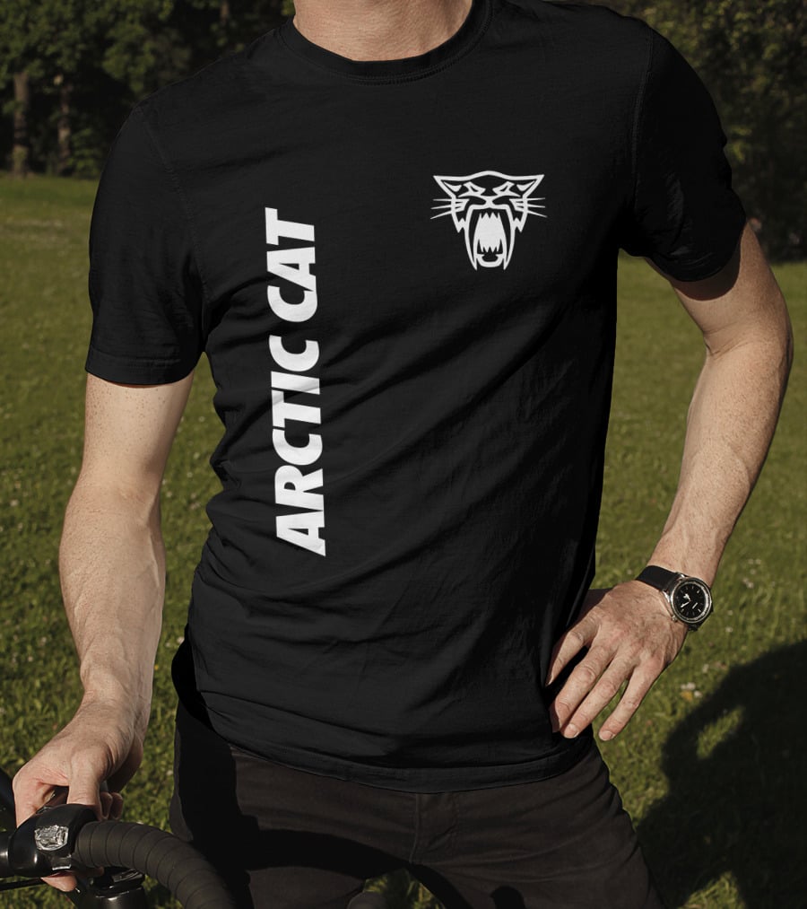 Arctic Cat Logo With Fierce Cat Head T-Shirt
