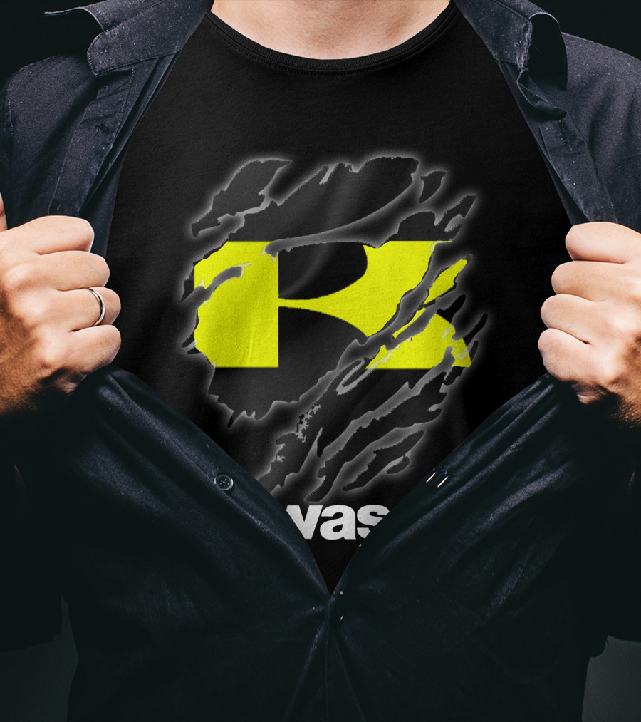 Kawasaki Ripping Claw Marks Yellow Black T-Shirt