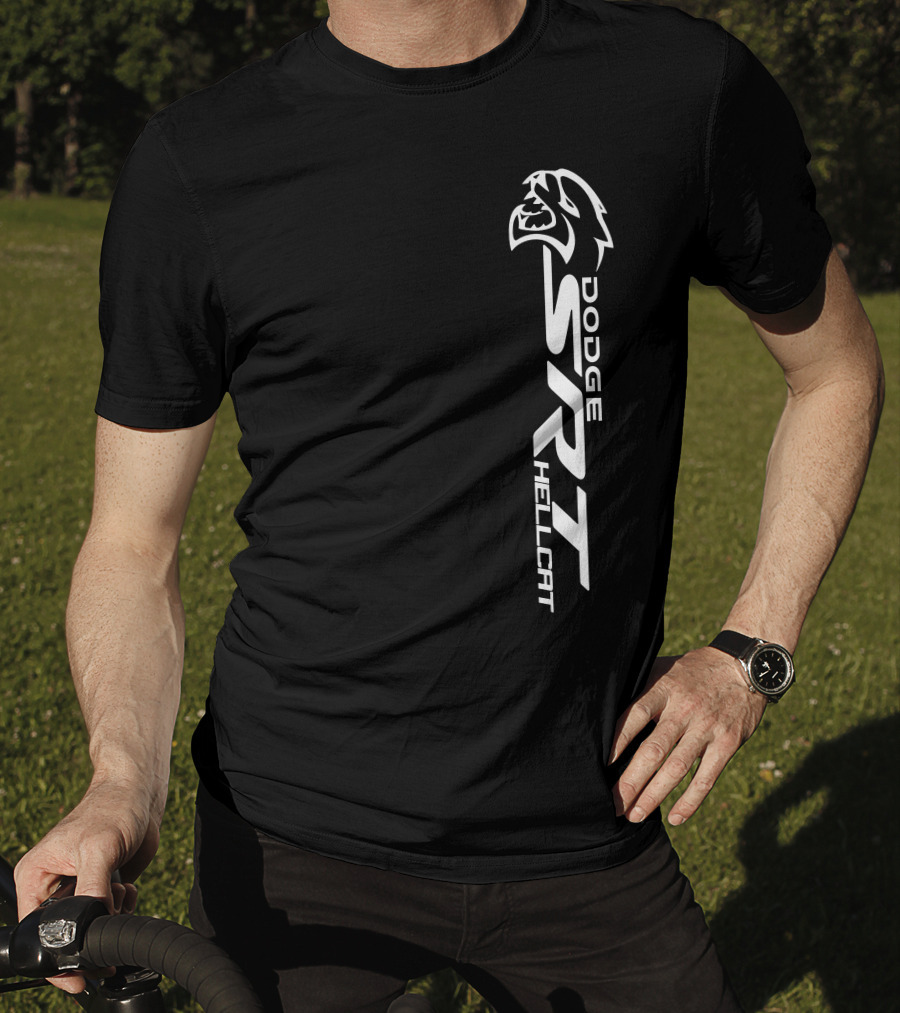 Dodge SRT Hellcat Logo With Cat Head T-Shirt