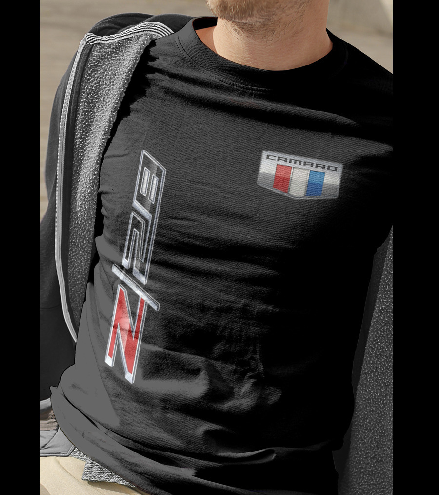 Camaro Z28 Logo With Red White Blue Emblem T-Shirt