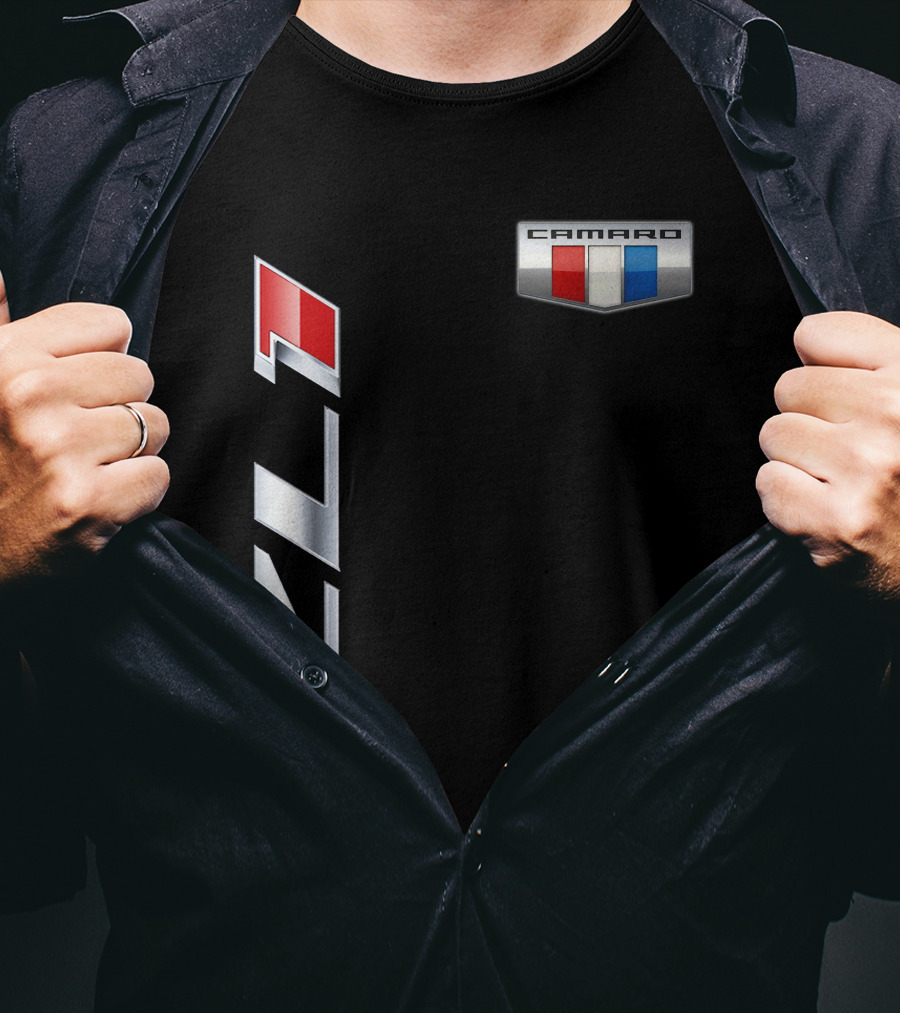 Camaro ZL1 Badge With Red White Blue Emblem T-Shirt