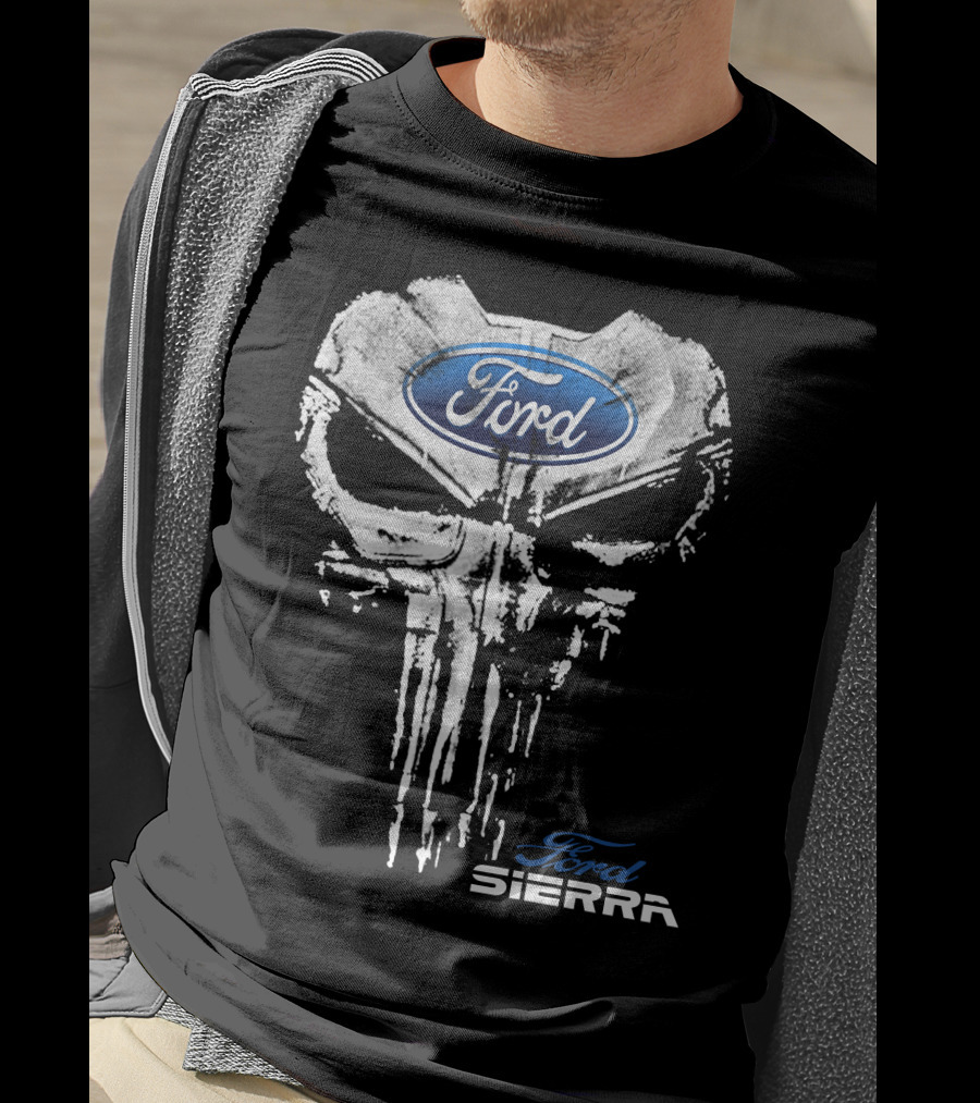 Ford Sierra Skull Emblem T-Shirt