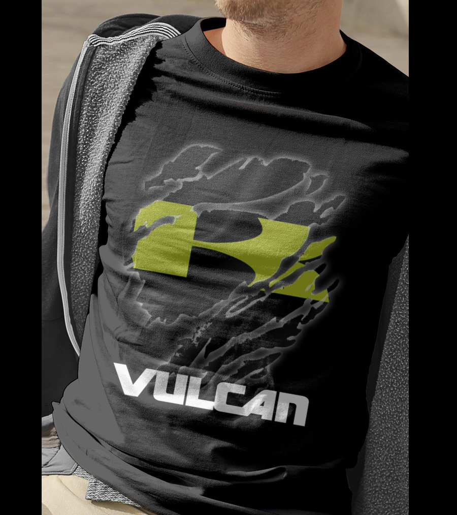 Vulcan Kawasaki Racing Claw Texture Rip T-Shirt