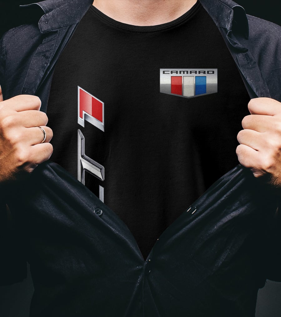 Chevrolet Camaro LT1 Emblem With Iconic Red White Blue Badge T-Shirt