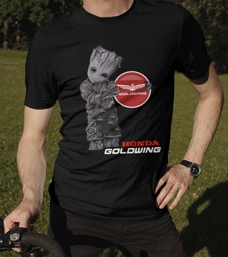 Honda Goldwing Groot Hugging Goldwing Emblem T-Shirt