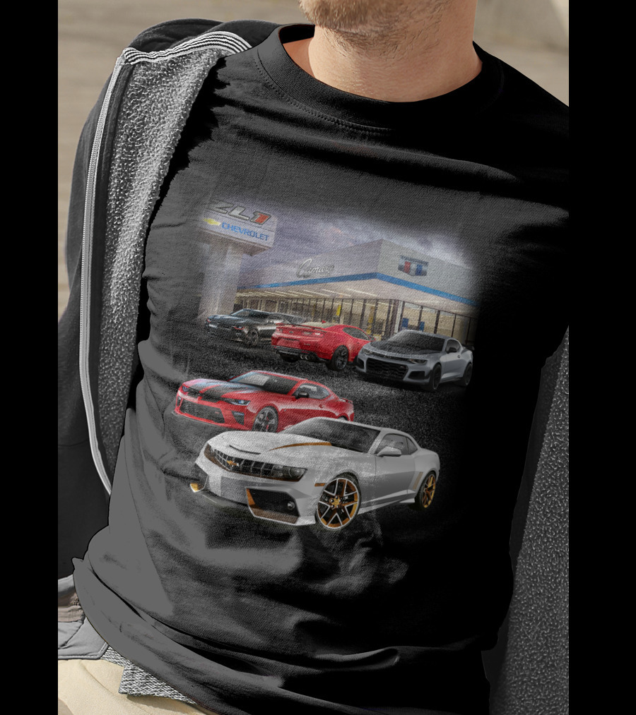 Chevrolet Camaro ZL1 Showroom Display With Multiple Models T-Shirt