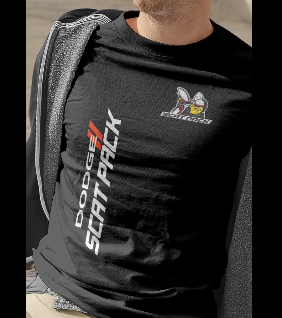 Dodge Scat Pack Logo With Bee Emblem T-Shirt