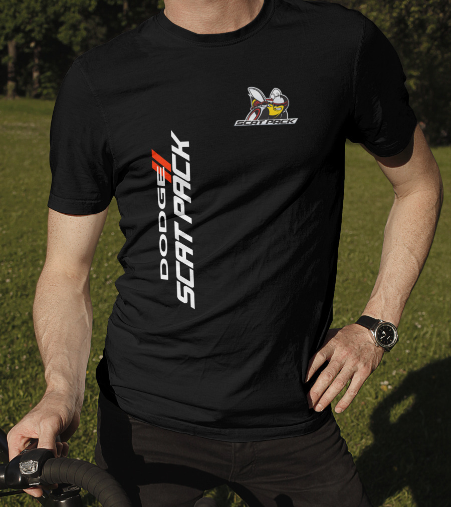 Dodge Scat Pack Logo With Bee Emblem T-Shirt