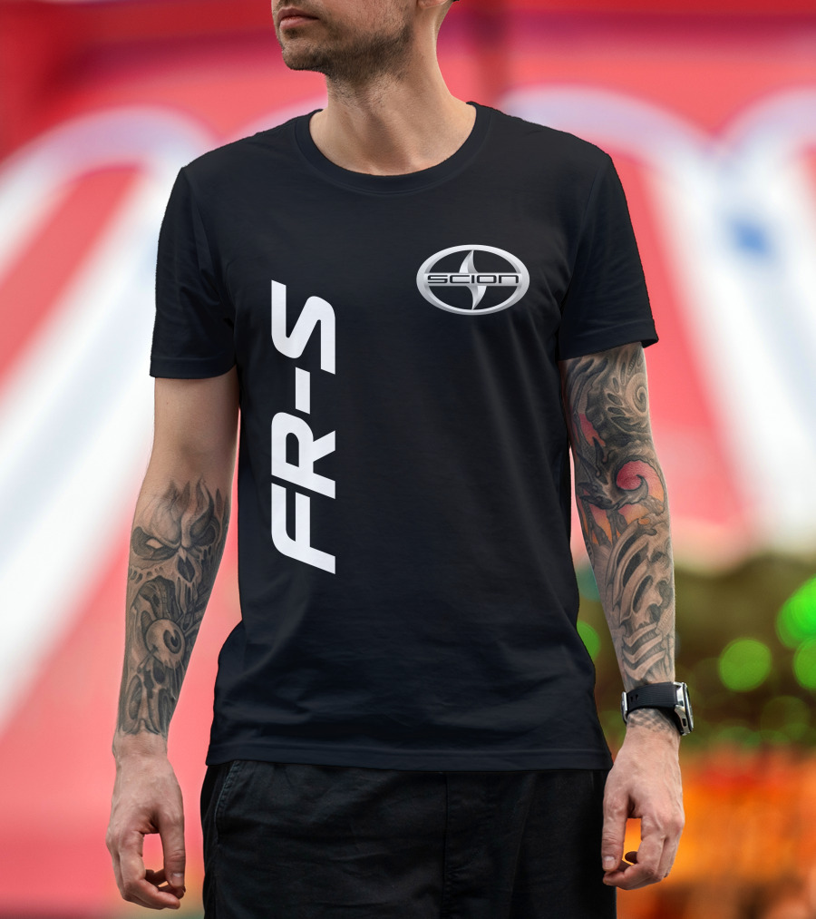 SCION FR-S Logo Emblem Black T-Shirt