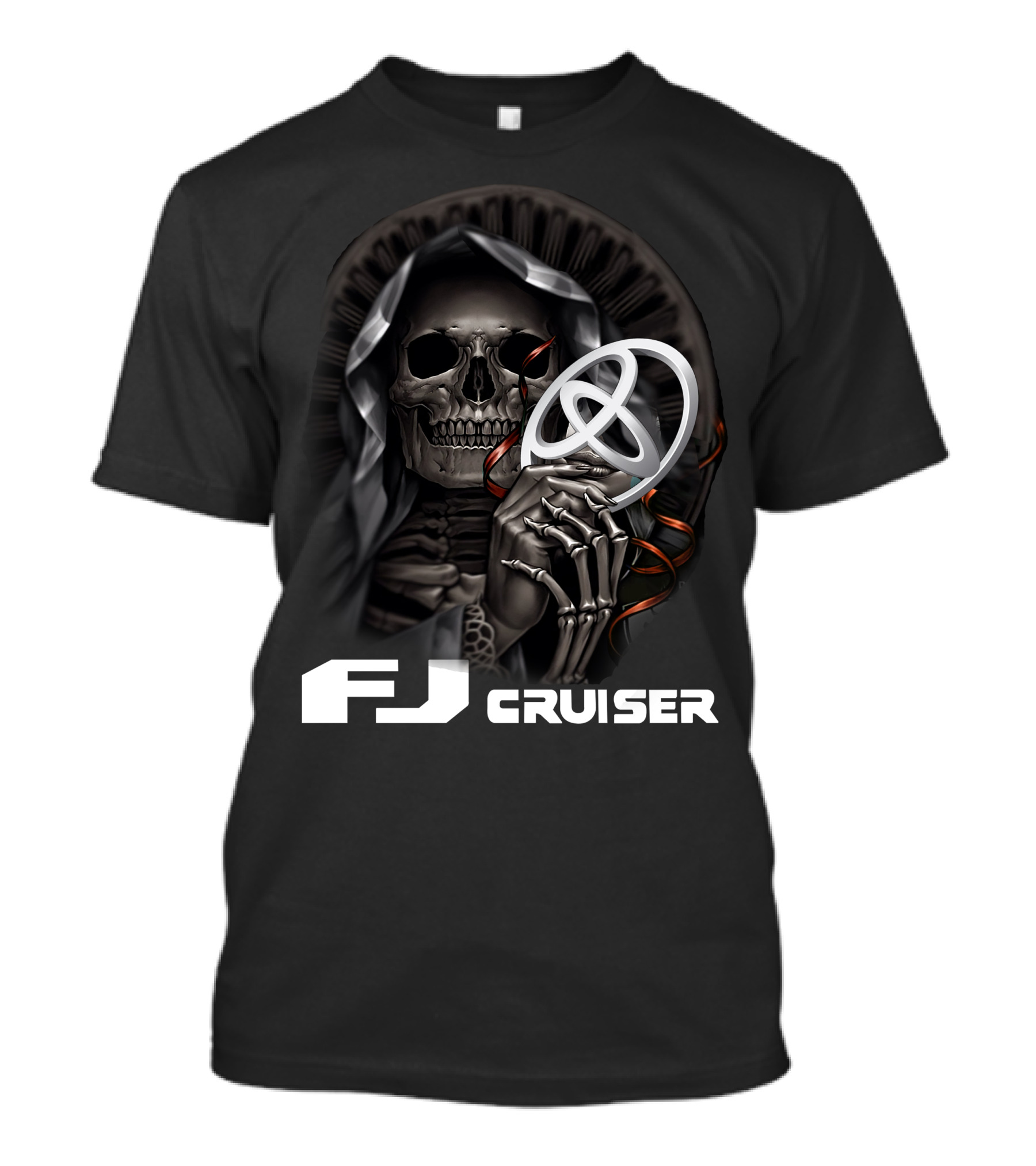 FJ Cruiser Skull Holding Emblem 03 T-Shirt