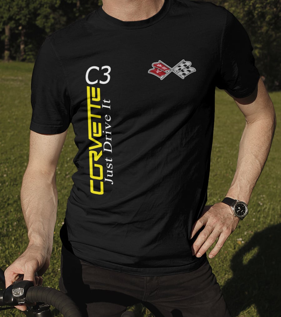 Corvette C3 Just Drive It Flag T-Shirt