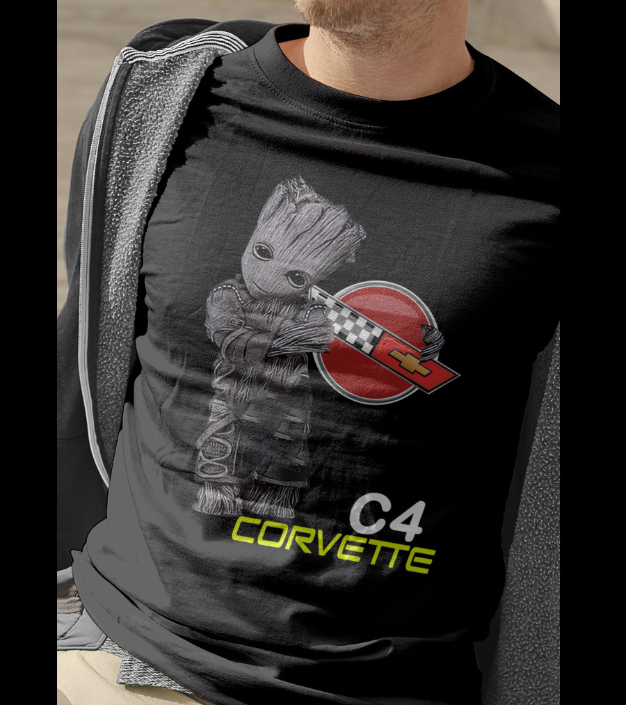 C4 Groot Corvette Chevrolet Racing T-Shirt