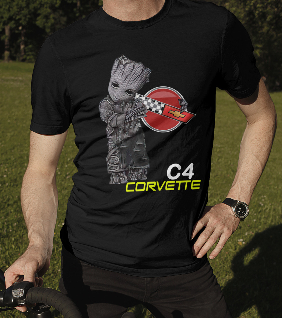C4 Groot Corvette Chevrolet Racing T-Shirt
