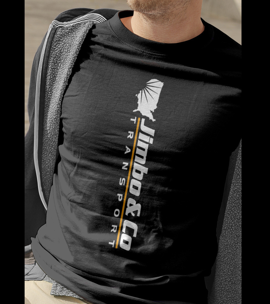 Jimbo And Co Transport Vertical Logo With Stylized T-Shirt