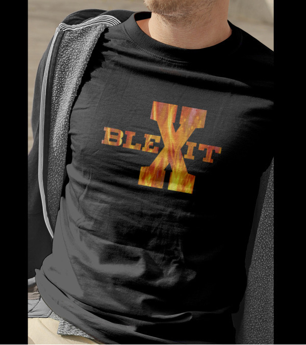 Blexit Free Thinker Fire X Black Exit Republican T-Shirt