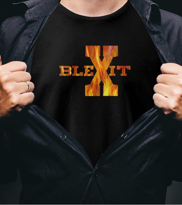 Blexit Free Thinker Fire X Black Exit Republican T-Shirt