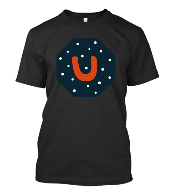 Letter U Colorful Octagon Alphabet Letters Dotted T-Shirt