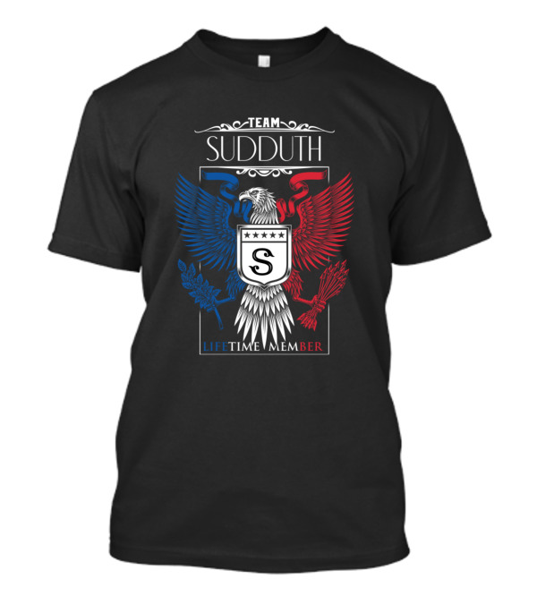 Team Sudduth Lifetime Member Eagle Crest Sudduth Name Crest T-Shirt