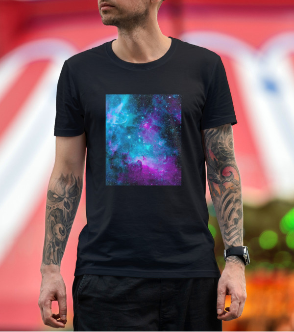 Premium T-Shirt: Space Galaxy Universe Starry Nebula for Space Lovers T-Shirt Space Galaxy Universe Starry Nebula for Space Lovers T-Shirt