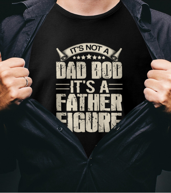 It's Not A Dad Bod It's A Father Figure Stars And Lines T-Shirt