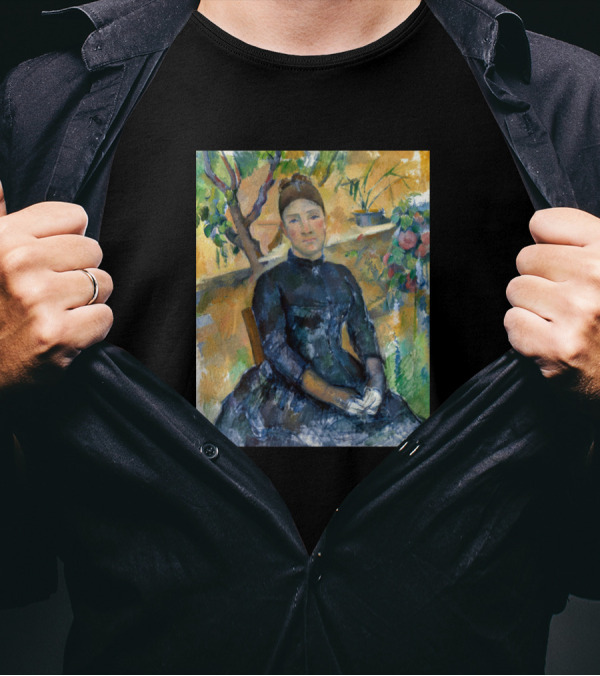 Paul Cezanne Madame Cezanne In The Conservatory Portrait T-Shirt