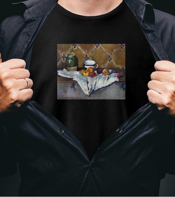 Visible Paul Cezanne Still Life Jar Cup Apples T-Shirt