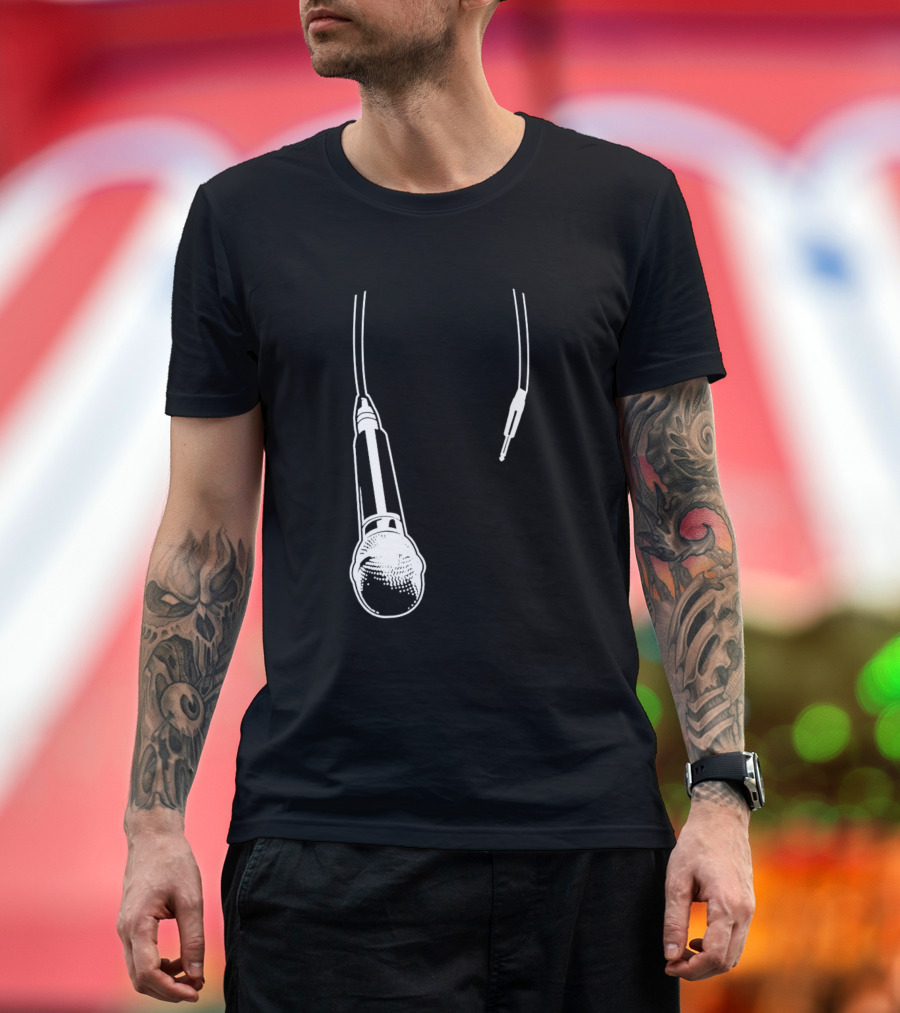 Dj Microphone Techno Hip Hop Music Vibe T-Shirt