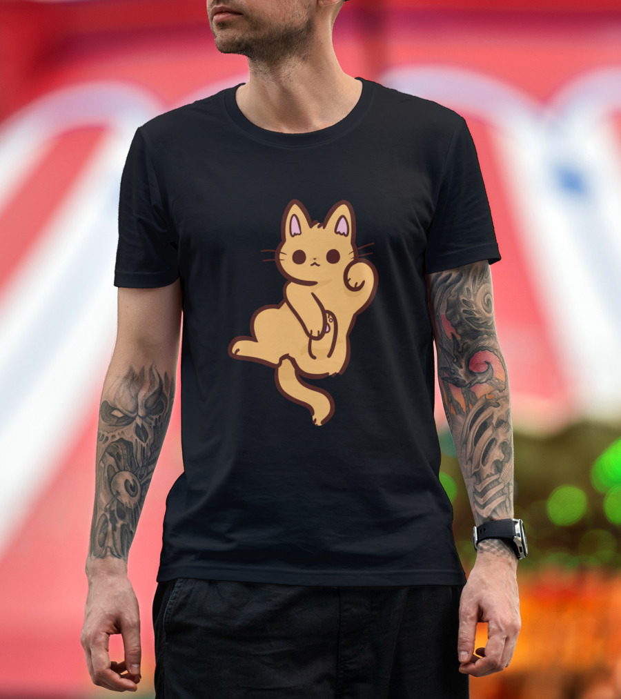 Kitty Cat Lucky Charm Pose T-Shirt