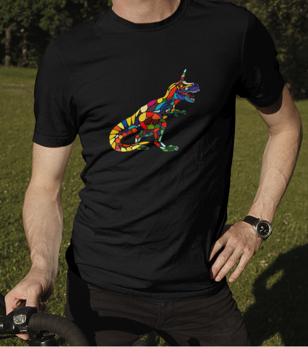 Unicornasaurus Rex Colorful Funny Dinosaur Unicorn Hybrid T-Shirt