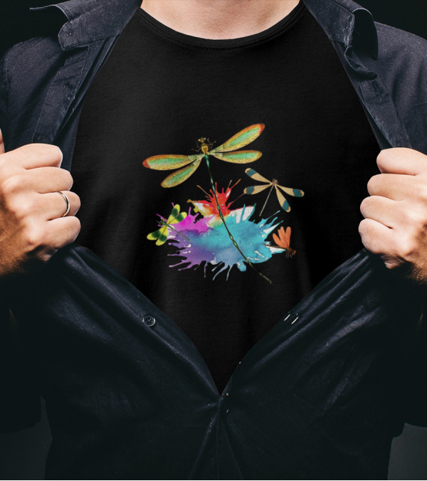 Sometime I Just Look Up Smile And Say I Know That Was You Dragonflies T-Shirt