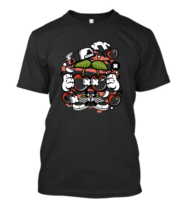 Cherry Cartoon Mashup Of Animated Characters And Comics Pop Culture T-Shirt