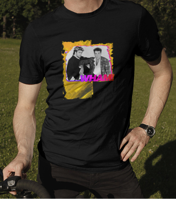 WHAM George And Andrew Vintage 80s Style Duo T-Shirt