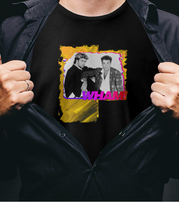 WHAM George And Andrew Vintage 80s Style Duo T-Shirt