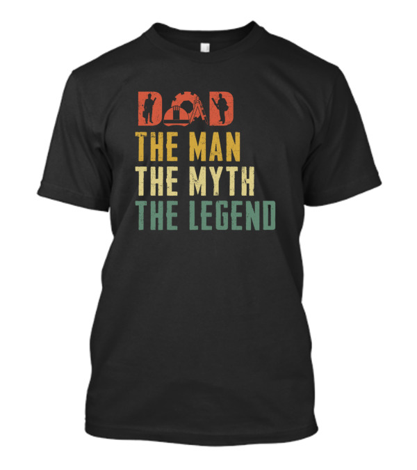 Engineer Dad The Man The Myth The Legend Icons T-Shirt