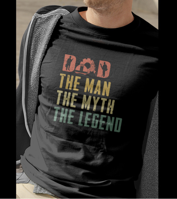 Engineer Dad The Man The Myth The Legend Icons T-Shirt