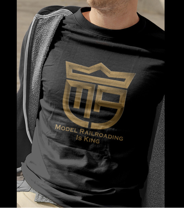 Model Railroading Is King Sleek MR T-Shirt