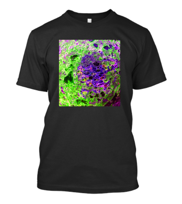 Lava Neon Green And Purple Abstract T-Shirt