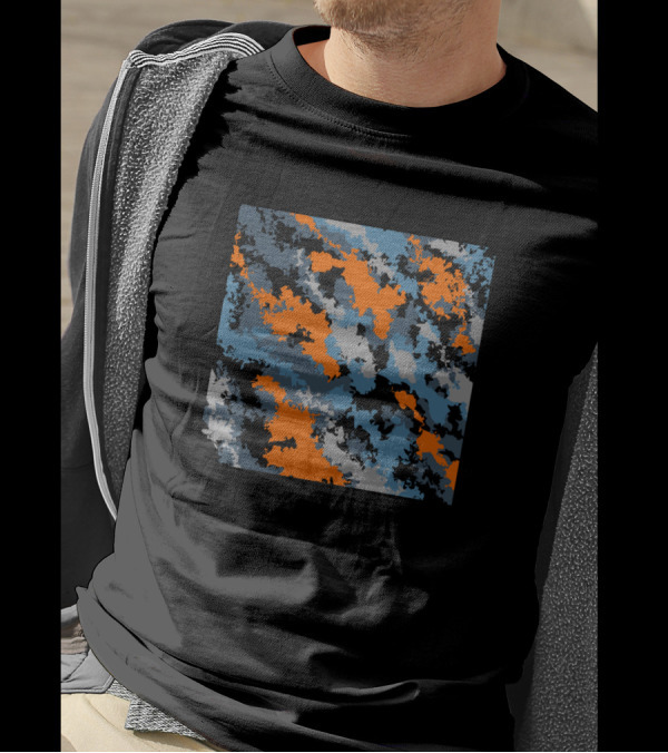 Symbol Of The Monk Camouflage Quadrant T-Shirt
