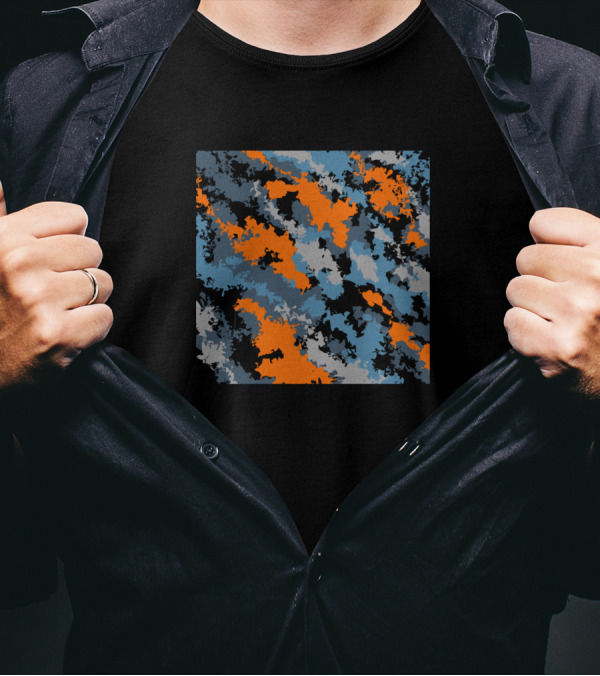 Symbol Of The Monk Camouflage Quadrant T-Shirt