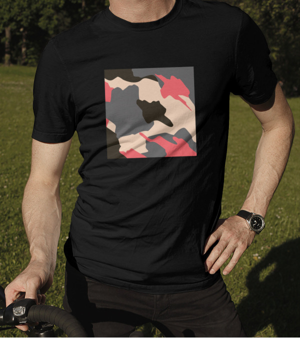 Cute Camouflage Pattern Square T-Shirt
