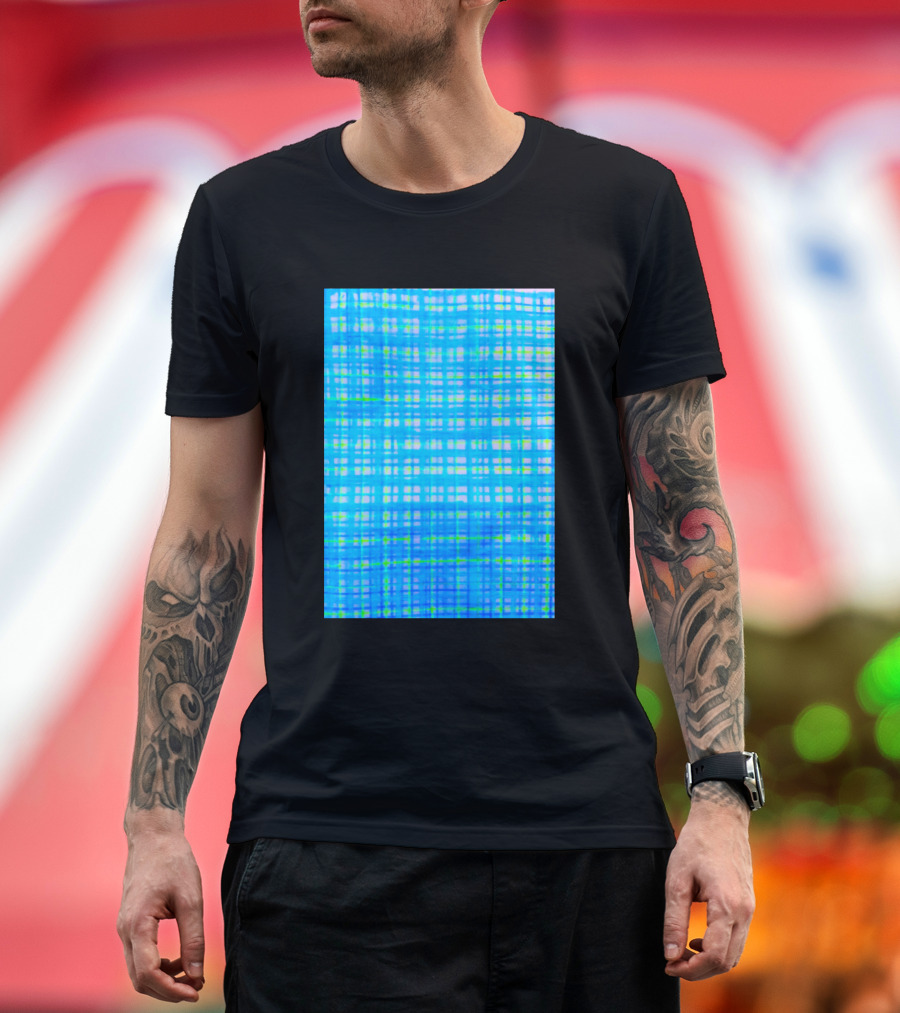 Grid Blue Plaid T-Shirt