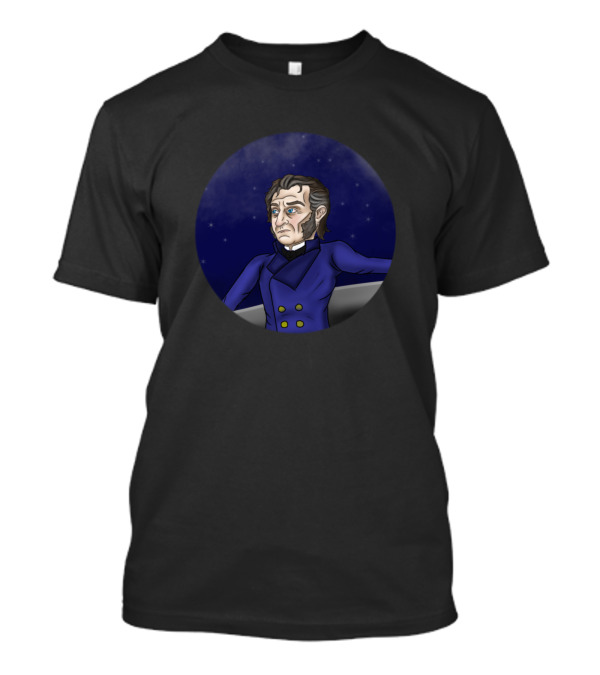 Javert Character Blue Coat Night Sky Stars T-Shirt