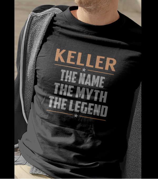 Keller The Name The Myth The Legend Star Accents T-Shirt