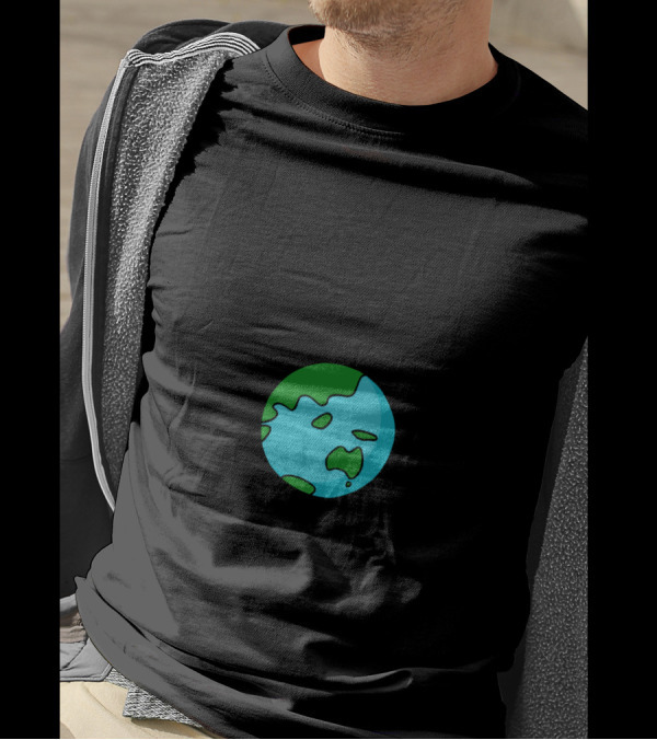 There Is No Planet B Earth Icon Vivid Black T-Shirt
