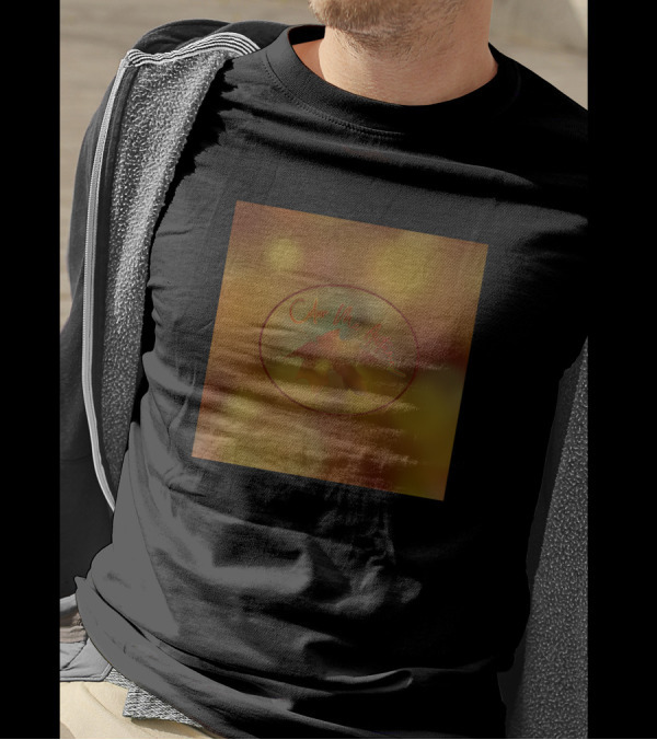 Color Me Autumn Oval With Background Leaves T-Shirt