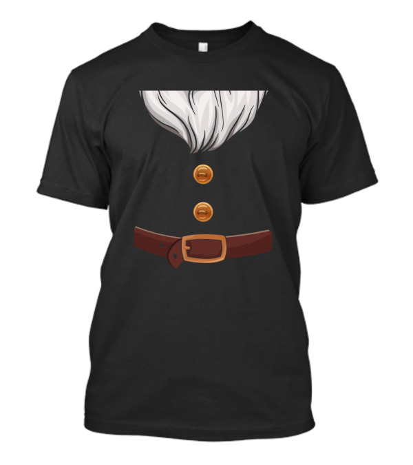 Dwarf Costume Unique Idea With Beard And Buttons For Dwarf Match T-Shirt