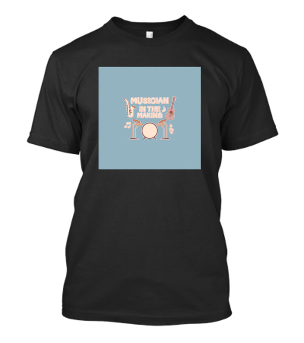 Musician In The Making Drum Saxophone Guitar Baby T-Shirt