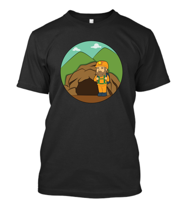 Warning May Spontaneously Talk About Spelunking Cave Explorer T-Shirt